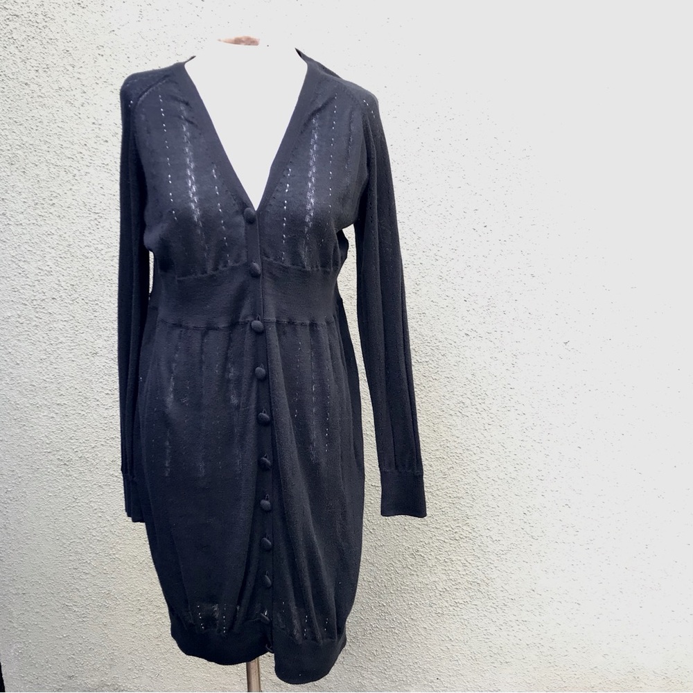 Delicate Open-work Knit Dress